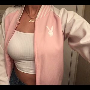 💕Rare PLAYBOY Baby Pink Jacket 💕